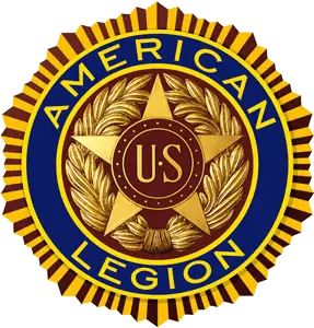 American Legion logo, links to more information